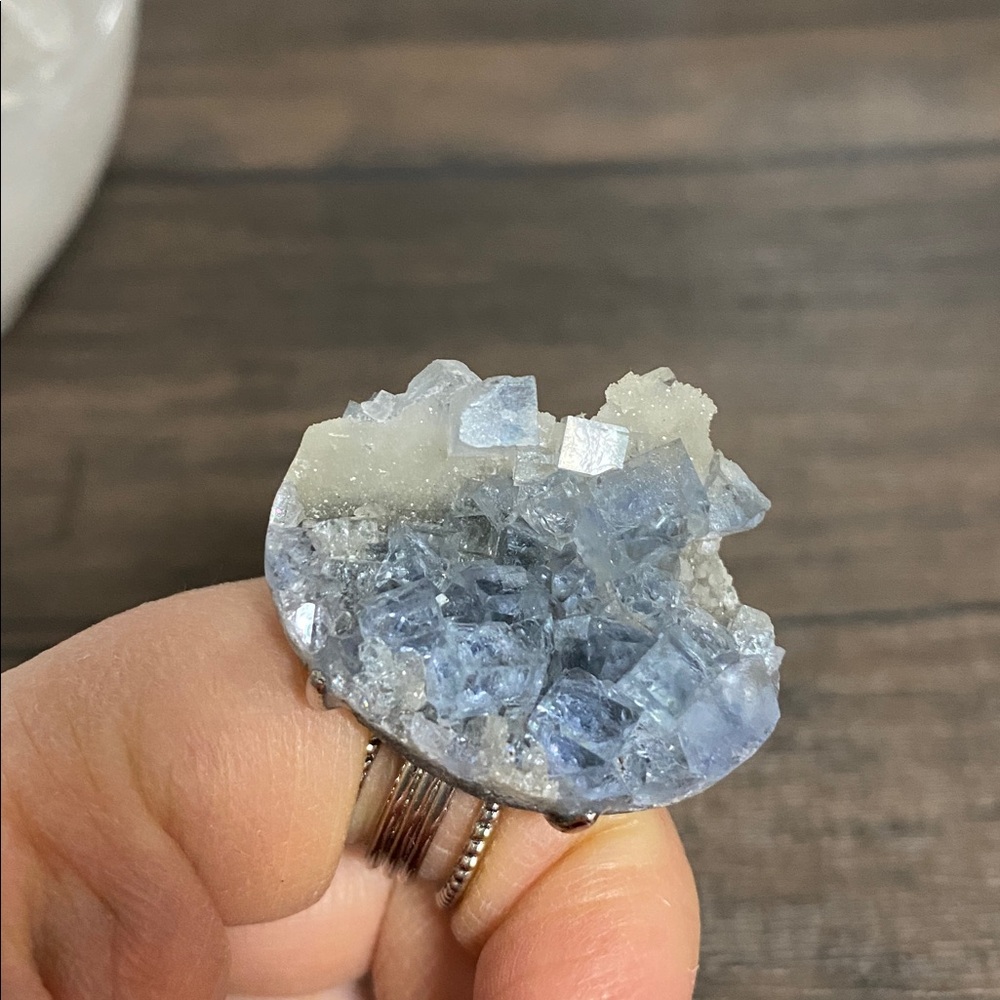 Purple Crystal Statement Ring - image 7